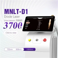 1600W آلة إزالة الشعر بالليزر ديود