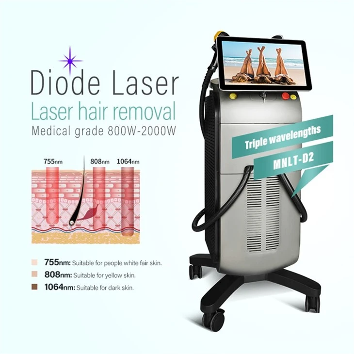 White Diode Laser Hair Removal Machine