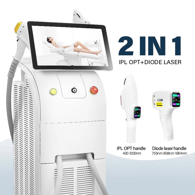 2IN1-MACHINE IPL OPT + ليزر ديود